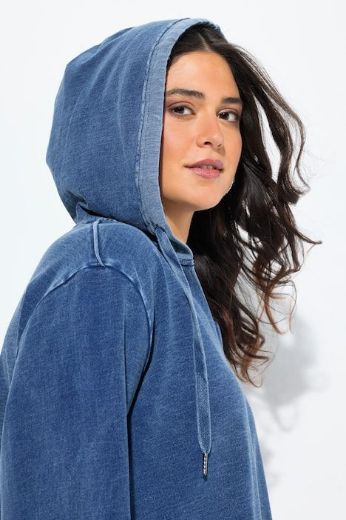 Plus size veliki brojevi Majica dugih rukava s kapuljačom A kroja za punije