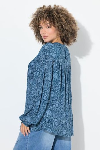 Plus size veliki brojevi Bluza dugih rukava na kopčanje za punije