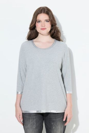 Plus size veliki brojevi Majica 3/4 rukava okruglog ovratnika za punije