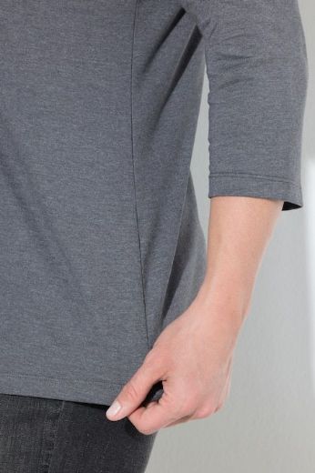 Plus size veliki brojevi Majica 3/4 rukava V ovratnika za punije