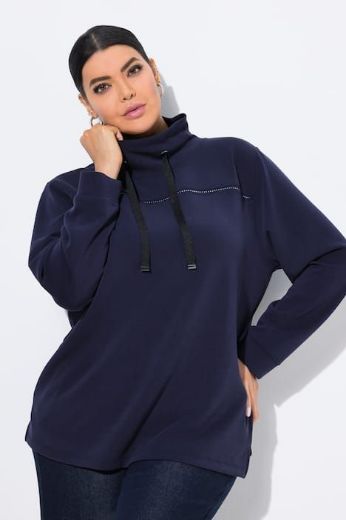 Plus size veliki brojevi Majica s vezanjem na ovratniku za punije