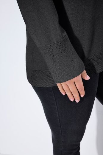 Plus size veliki brojevi Pulover povišenog ovratnika za punije