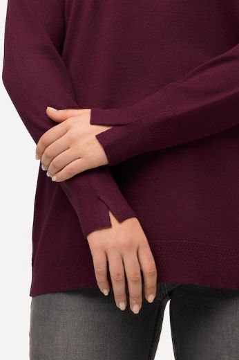 Plus size veliki brojevi Pulover povišenog ovratnika za punije