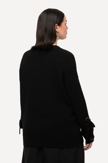 Plus size veliki brojevi Pulover dugih rukava V ovratnika za punije