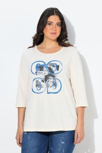 Plus size veliki brojevi Majica 3/4 rukava okruglog ovratnika za punije
