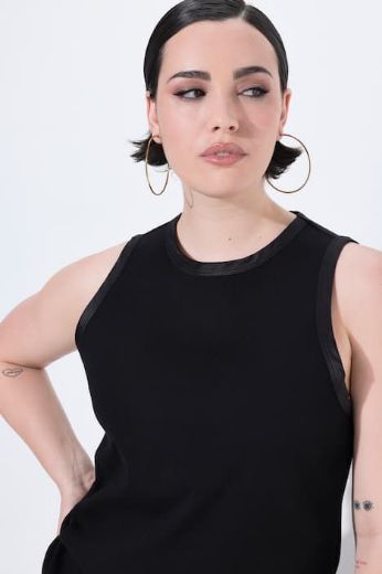 Plus size veliki brojevi Majica bez rukava uskog kroja za punije