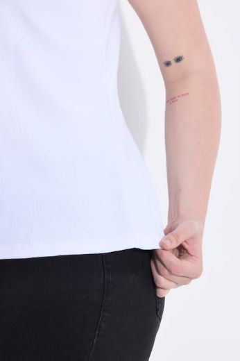 Plus size veliki brojevi Majica bez rukava uskog kroja za punije