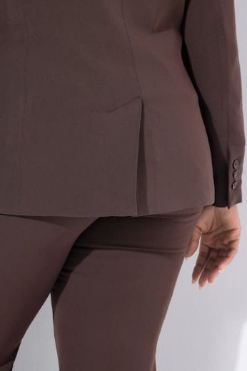 Plus size veliki brojevi Sako s kosim džepovima za punije