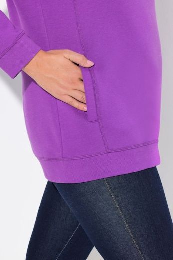 Plus size veliki brojevi Majica sportska s rol kragnom za punije