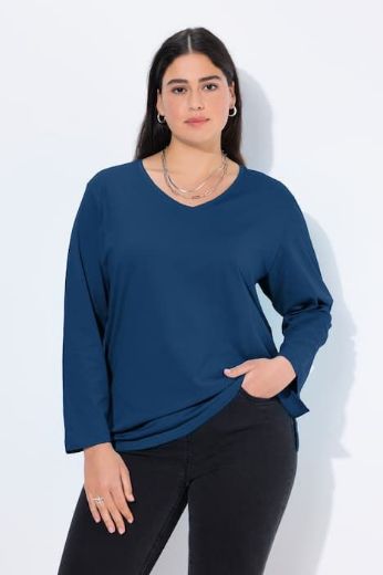 Plus size veliki brojevi Majica Basic dugi rukavi za punije