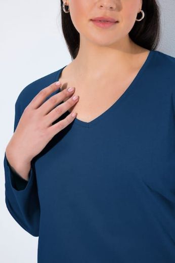 Plus size veliki brojevi Majica Basic dugi rukavi za punije