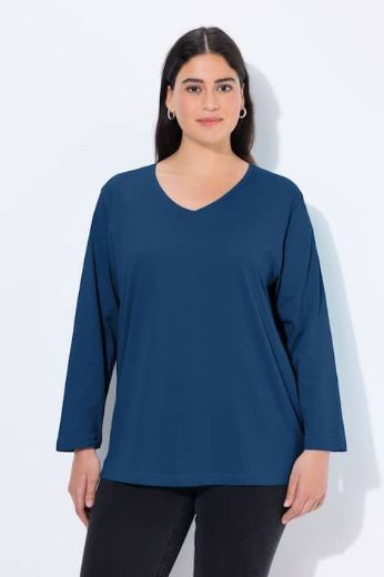 Plus size veliki brojevi Majica Basic dugi rukavi za punije