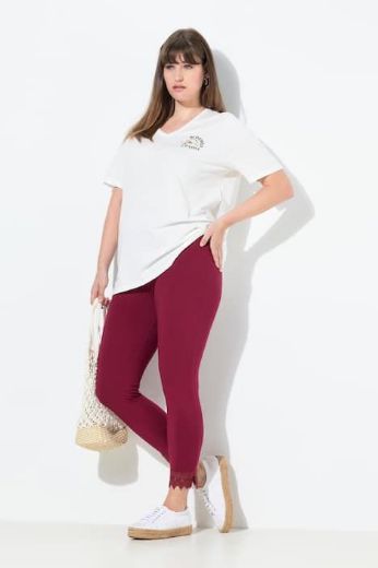 Plus size veliki brojevi Tajice s čipkom za punije