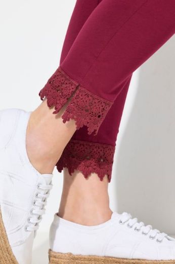 Plus size veliki brojevi Tajice s čipkom za punije