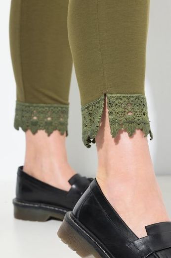 Plus size veliki brojevi Tajice s čipkom za punije