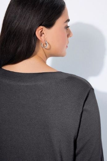 Plus size veliki brojevi Pulover s V ovratnikom za punije