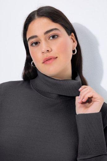 Plus size veliki brojevi Pulover s rol ovratnikom za punije