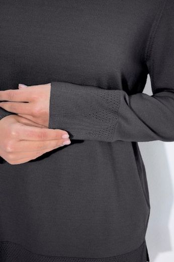 Plus size veliki brojevi Pulover s rol ovratnikom za punije