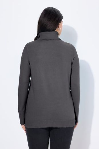 Plus size veliki brojevi Pulover s rol ovratnikom za punije