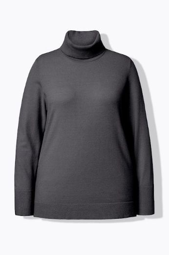 Plus size veliki brojevi Pulover s rol ovratnikom za punije