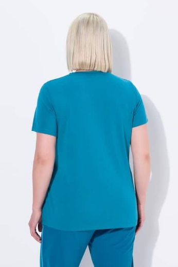 Plus size veliki brojevi Majica funkcionalna V ovratnik za punije