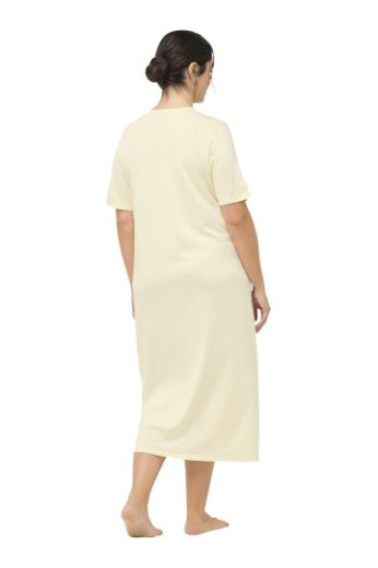 Plus size veliki brojevi Spavaćica s dodatkom ukrasne čipke na ovratniku za punije