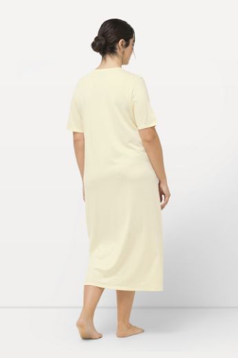 Plus size veliki brojevi Spavaćica s dodatkom ukrasne čipke na ovratniku za punije