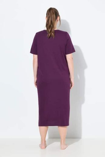 Plus size veliki brojevi Spavaćica s dodatkom ukrasne čipke na ovratniku za punije