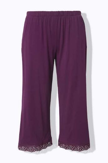 Plus size veliki brojevi Pidžama kratkih rukava i ukrasnom čipkom na obrubima za punije