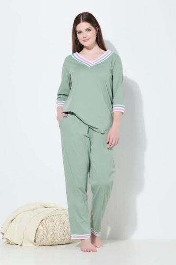 Plus size veliki brojevi Pidžama 3/4 rukava i dugih nogavica za punije