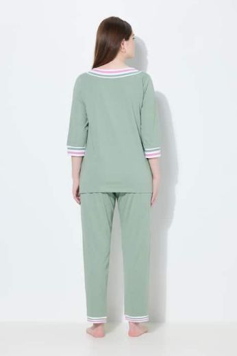 Plus size veliki brojevi Pidžama 3/4 rukava i dugih nogavica za punije