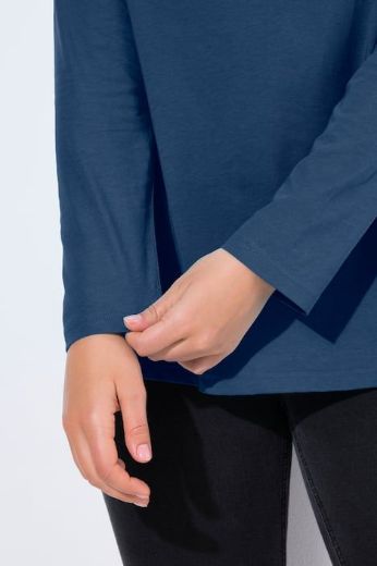 Plus size veliki brojevi Majica dugih rukava V ovratnika za punije