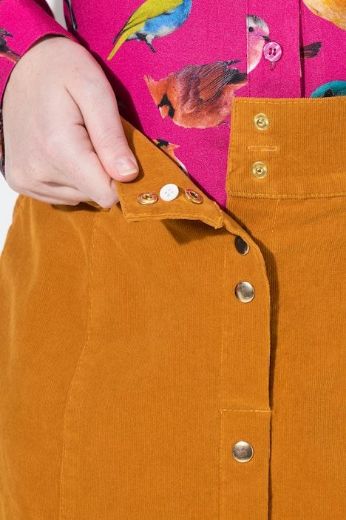 Plus size veliki brojevi Suknja na kopčanje A kroja za punije