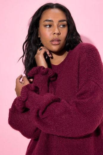 Plus size veliki brojevi Haljina dugih rukava šireg kroja za punije