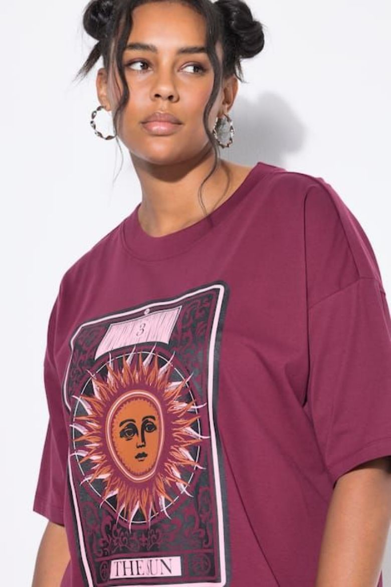 Plus size veliki brojevi Majica kratkih rukava šireg kroja za punije