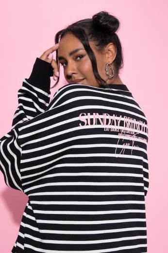 Plus size veliki brojevi Majica dugih rukava šireg kroja za punije