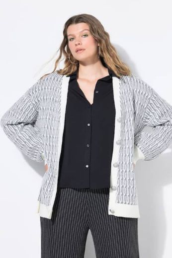 Plus size veliki brojevi Kardigan na kopčanje za punije