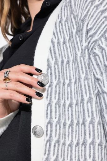 Plus size veliki brojevi Kardigan na kopčanje za punije