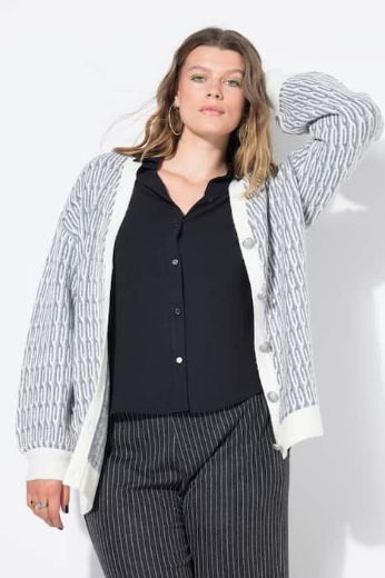 Plus size veliki brojevi Kardigan na kopčanje za punije