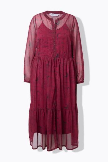 Plus size veliki brojevi Haljina maxi dugih rukava za punije