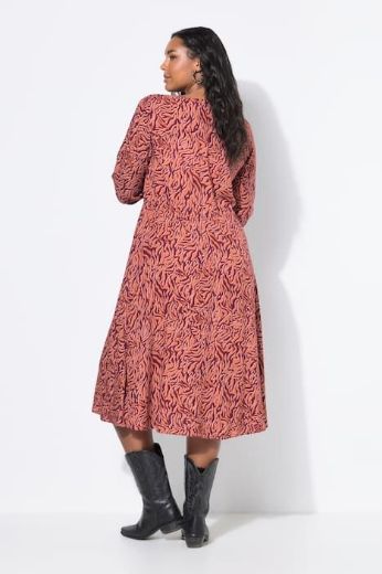 Plus size veliki brojevi Haljina maxi dugih rukava za punije