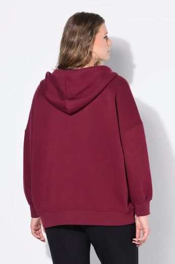 Plus size veliki brojevi Majica dugih rukava s patentnim zatvaračem i kapuljačom za punije