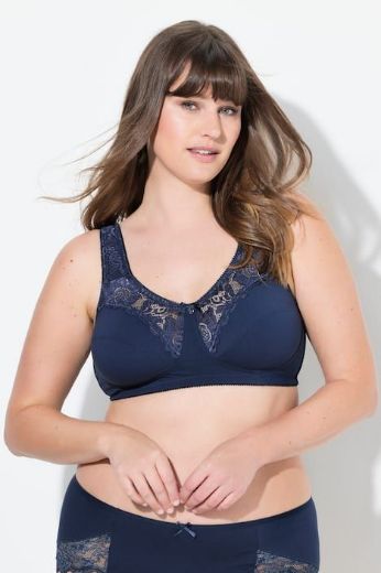 Plus size veliki brojevi Grudnjak sa širim naramenicama s dodatkom ukrasne čipke za punije