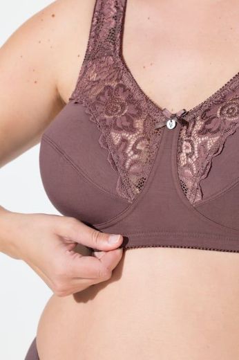 Plus size veliki brojevi Grudnjak sa širim naramenicama s dodatkom ukrasne čipke za punije