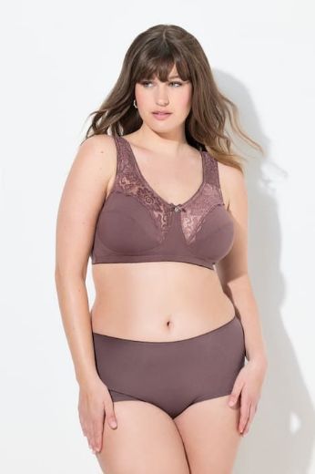 Plus size veliki brojevi Grudnjak sa širim naramenicama s dodatkom ukrasne čipke za punije