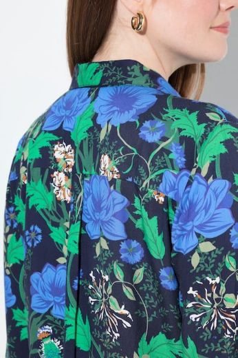 Plus size veliki brojevi Košulja dugih rukava cvjetnog printa za punije