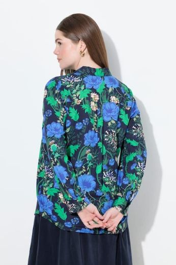 Plus size veliki brojevi Košulja dugih rukava cvjetnog printa za punije