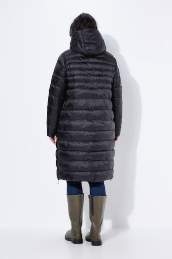 Plus size veliki brojevi Jakna štepana dužeg kroja nosiva na dvije strane za punije