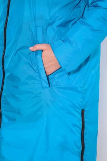 Plus size veliki brojevi Jakna štepana dužeg kroja nosiva na dvije strane za punije