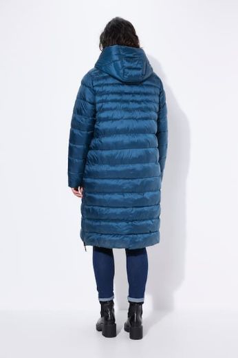 Plus size veliki brojevi Jakna štepana dužeg kroja nosiva na dvije strane za punije